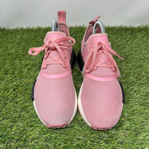 Adidas NMD R1 Girls Size 4Y Pink Black Athletic Running Shoes Sneakers B42086 - Picture 6 of 13